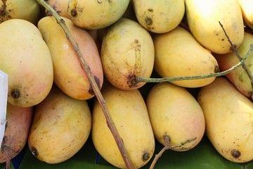 Ripe mango fruit delicious at street food