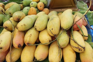 Ripe mango fruit delicious at street food