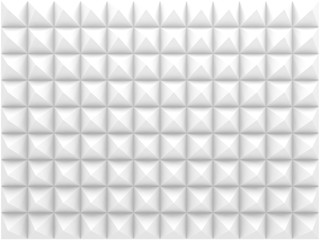 White relief pattern, front view. 3d