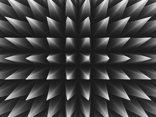 3d sharp triangular perspective pattern