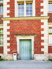 Front view of the entrance door