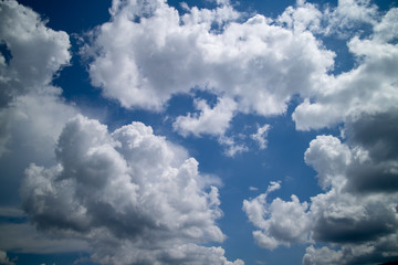 blue sky with clouds background