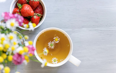 tea with chamomile