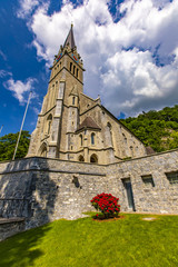 Fototapeta premium Vaduz cathedral in Liechtenstein