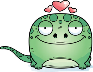 Cartoon Gecko Love