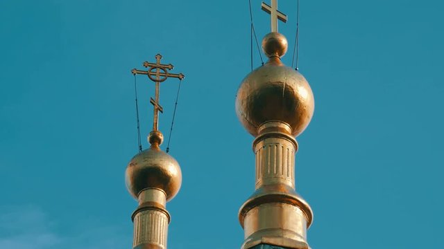 Golden Dome of the Orthodox Church in Foros, Crimea