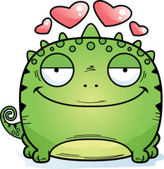 Obraz premium Little Lizard in Love