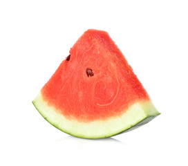 Sliced of watermelon on white background.