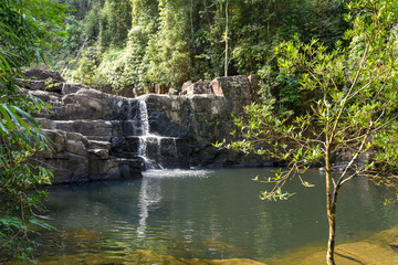 Naklejka premium Klong Yai Kee waterfall in Koh Kood island, Thailand