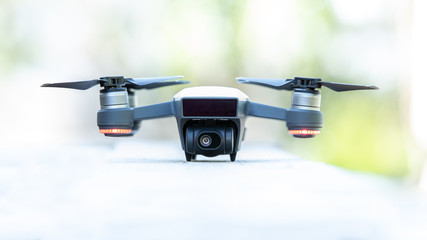 Small White Flying Camera Drone