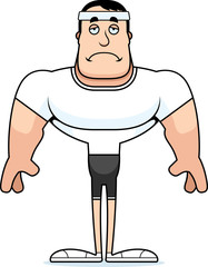 Cartoon Sad Fitness Man