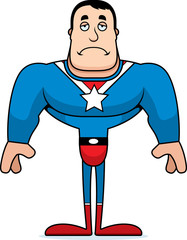 Cartoon Sad Superhero