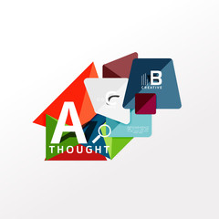 Infographic option banner