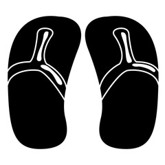 Pair of sandals icon