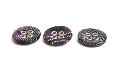 fabric buttons isolated