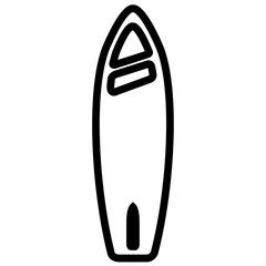 Isolated surfboard icon