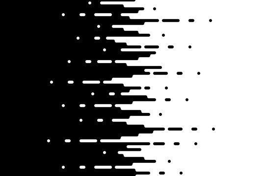 Halftone gradient lines Speed abstract pattern Isolated object on white background vector illustration