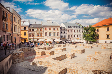 Obraz premium Street in Lublin, Poland