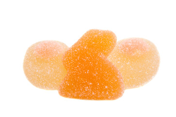 Easter jelly candy isolated