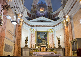 Obraz premium Interior of St. Peter's Church, a Franciscan church in Jaffa