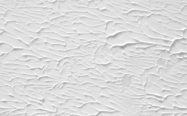 Texture of white color with patterns of divorces and strips painted by paints. Background for a holiday card.