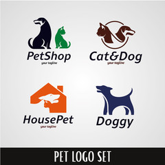 Pet Logo Designs Template Set