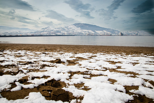 playa de ereaga nevada, getxo