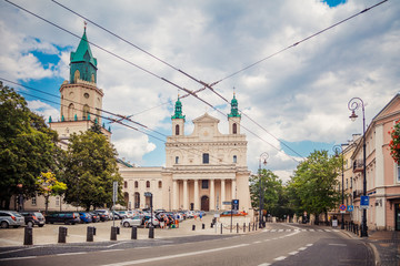 Fototapeta na wymiar Archcathedral in Lublin, Poland