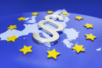 EU-Recht, Paragraph, Recht, Gesetz, Euro, EU, Europa, Europäischen Union