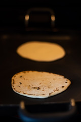 Traditional korn tortilla from Central America