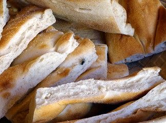 Slices of white bread