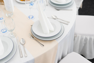 wedding table settings with decoration
