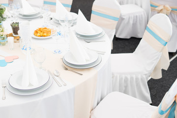 wedding table settings with decoration