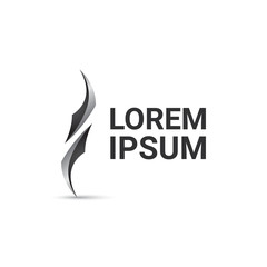 blade curl vector logo design template, wave icon, sharp sign, vector illustration