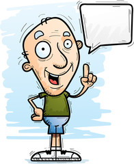 Cartoon Senior Citizen Talking