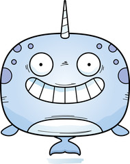 Happy Cartoon Narwhal © corythoman
