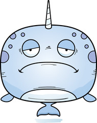 Sad Cartoon Narwhal © corythoman