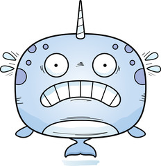 Scared Cartoon Narwhal © corythoman