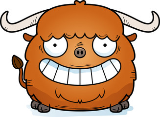 Happy Cartoon Yak