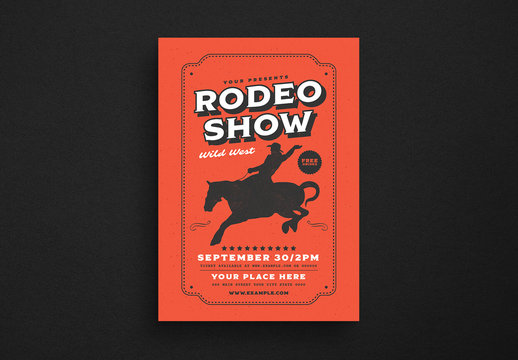 Rodeo Event Flyer Layout