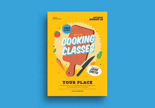 Cooking Classes Event Flyer Layout