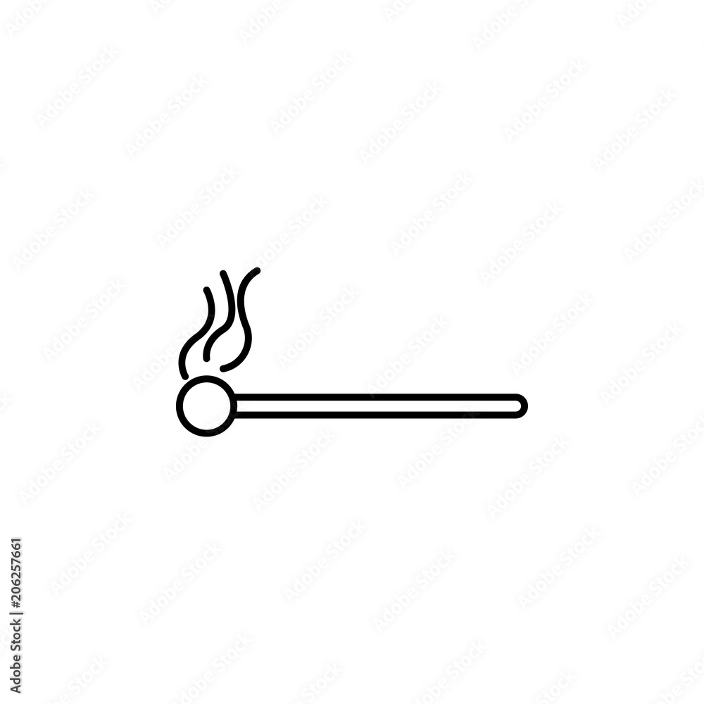 Poster match line icon. element of camping icon for mobile concept and web apps. thin line match icon can b