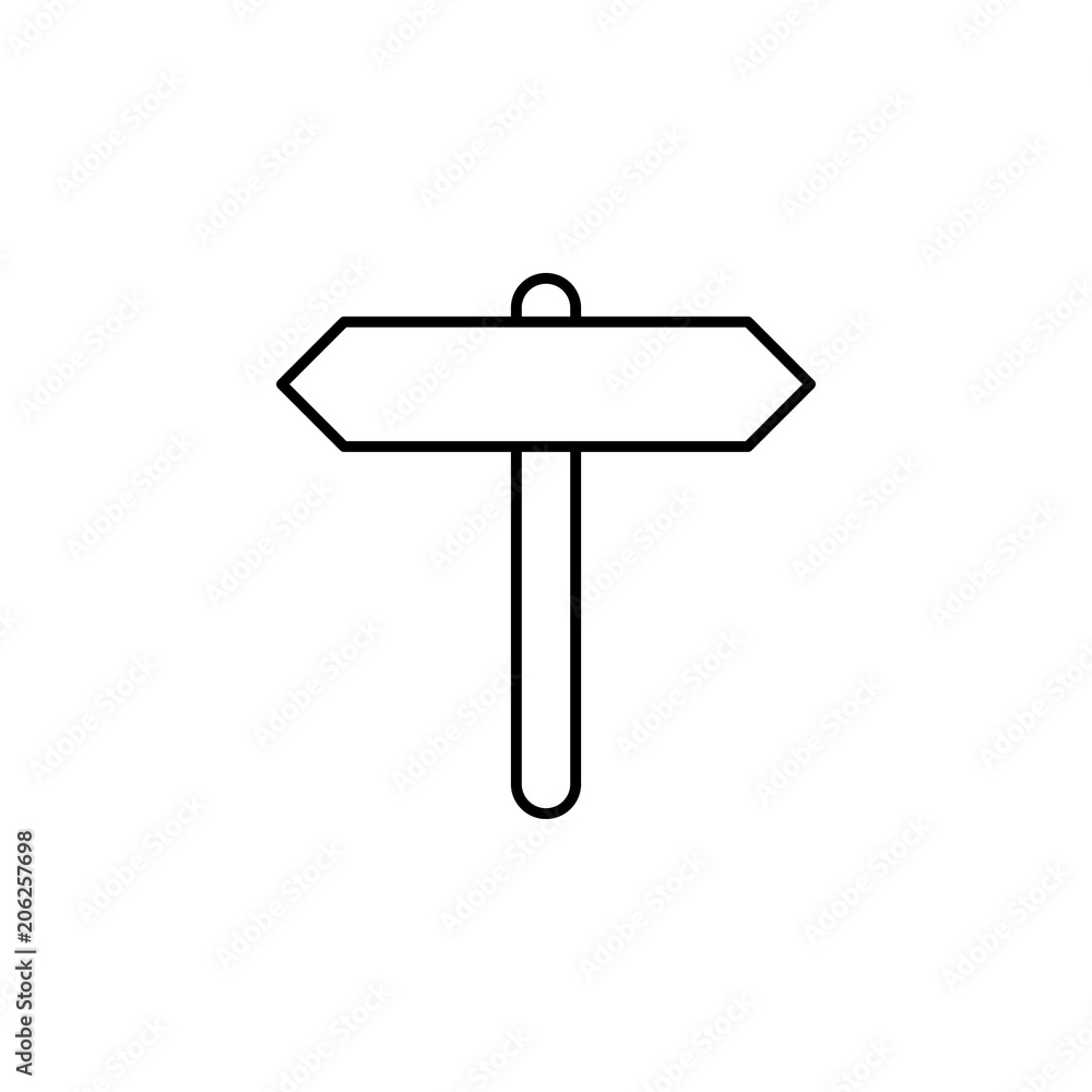 Poster directions of roads line icon. element of camping icon for mobile concept and web apps. thin line di