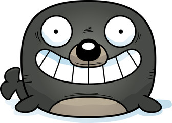 Happy Cartoon Seal