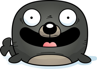 Smiling Cartoon Seal