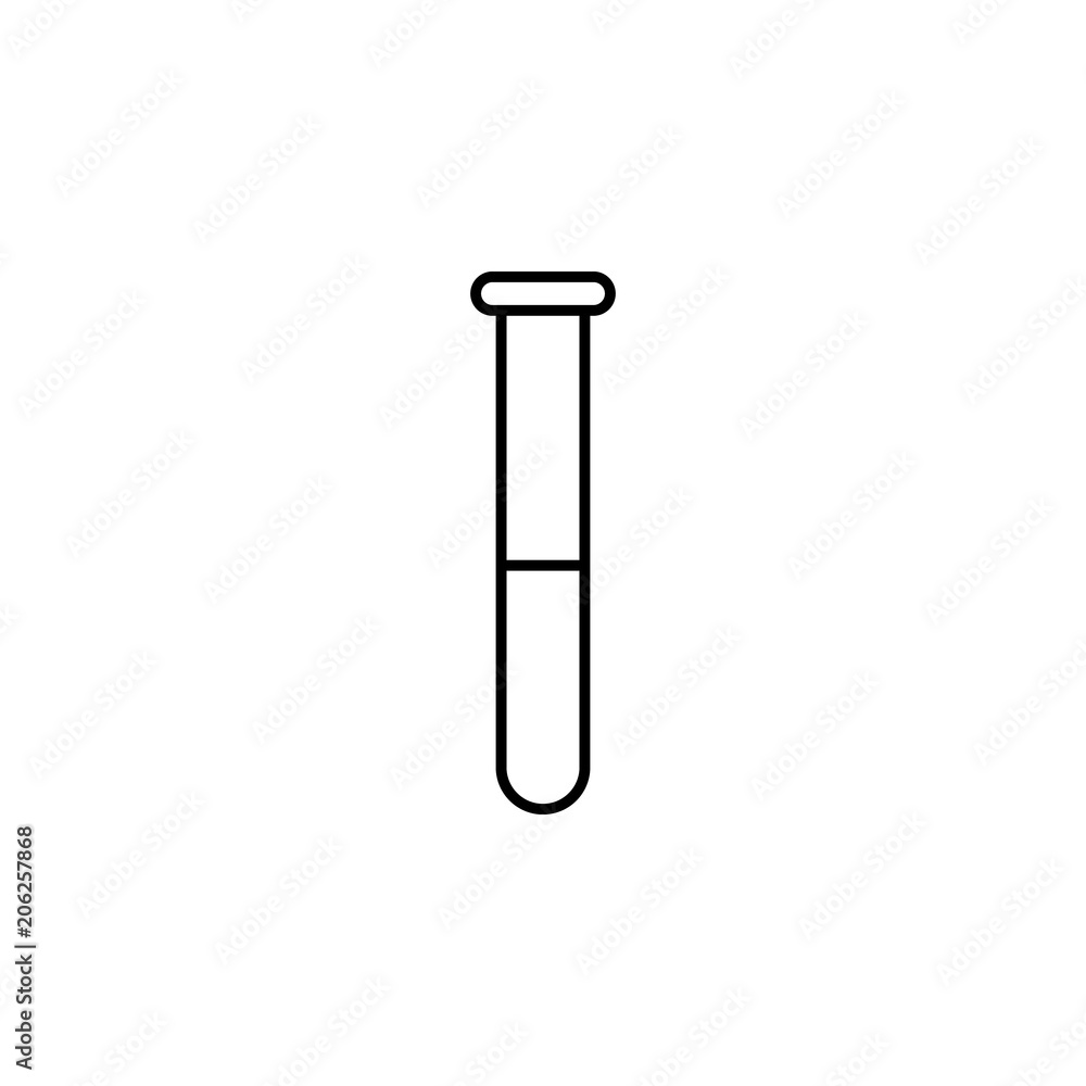Poster pipette line icon. element of simple medicine icon for mobile concept and web apps. thin line pipett