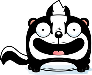 Cartoon Skunk Smiling