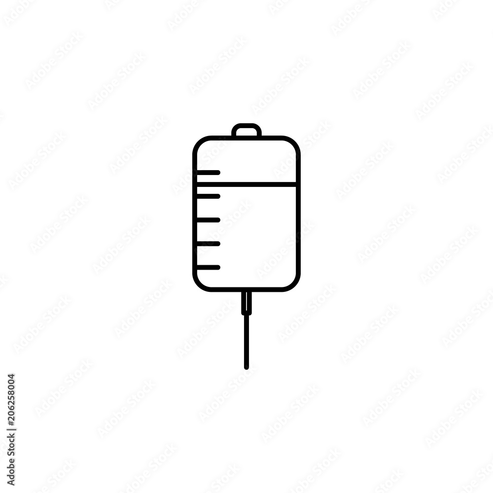 Poster dropper line icon. element of simple medicine icon for mobile concept and web apps. thin line droppe