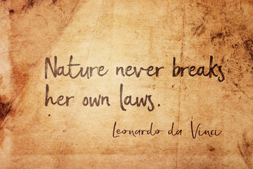 nature laws Leonardo