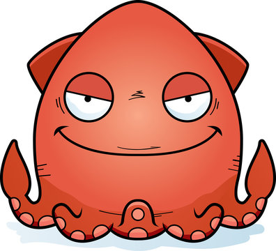 Evil Cartoon Squid